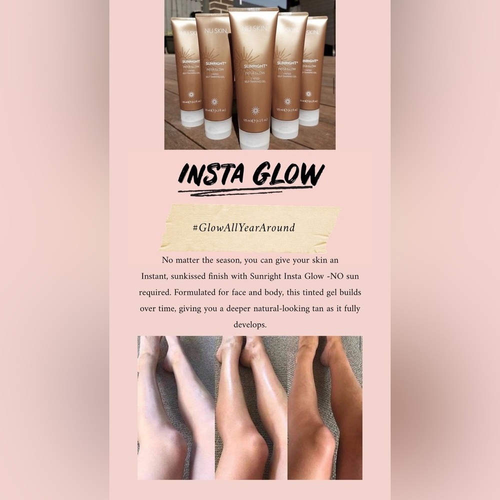 Nu Skin Sunright Insta Glow Tinted Self Tanning Gel - Picture 3 of 11